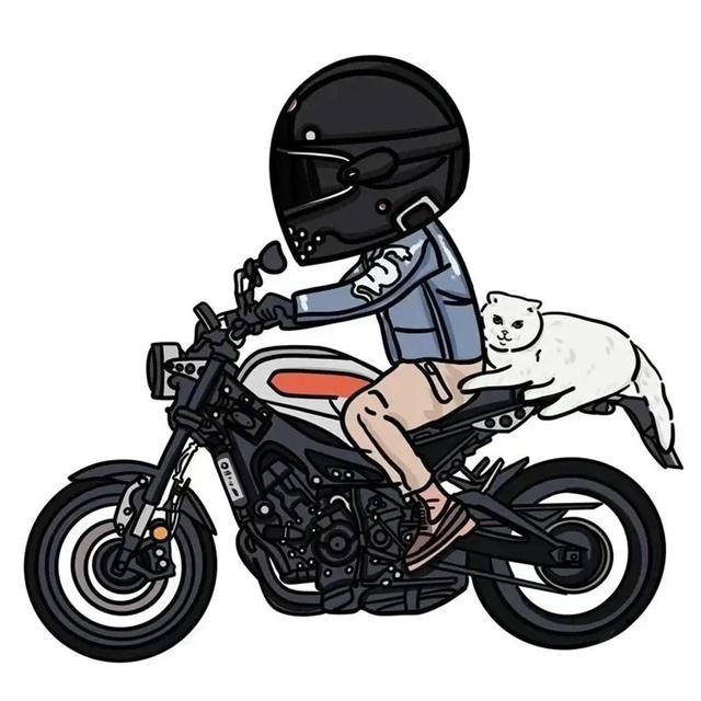 动漫骑摩托车头像男图片